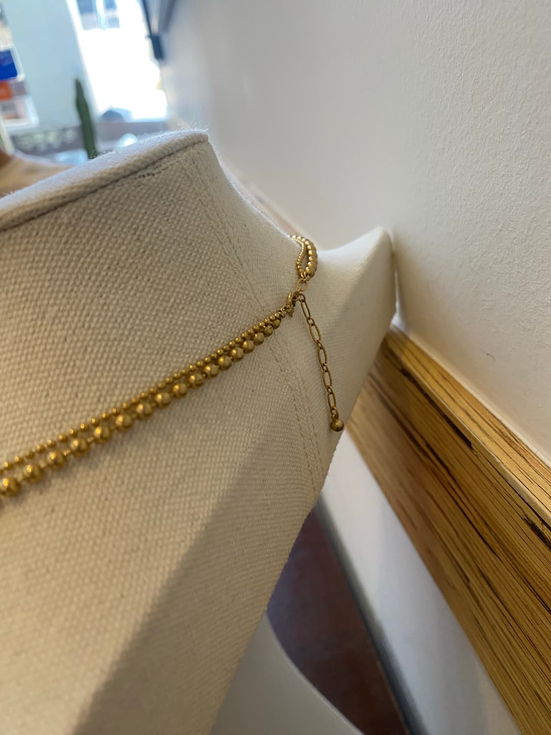 빈티지 골드 레이어드 목걸이 두줄 상품이미지3