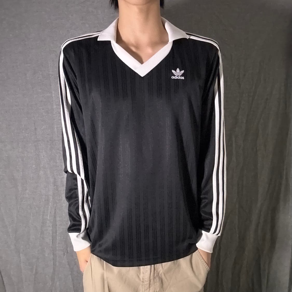 아디다스 피케 풋볼 롱슬리브 블랙 M 상품이미지1