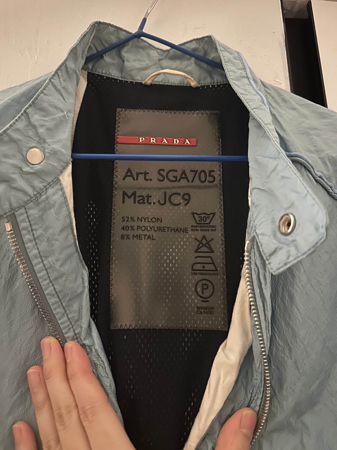 프라다 스포츠 나일론 바이커 재킷 상품이미지3