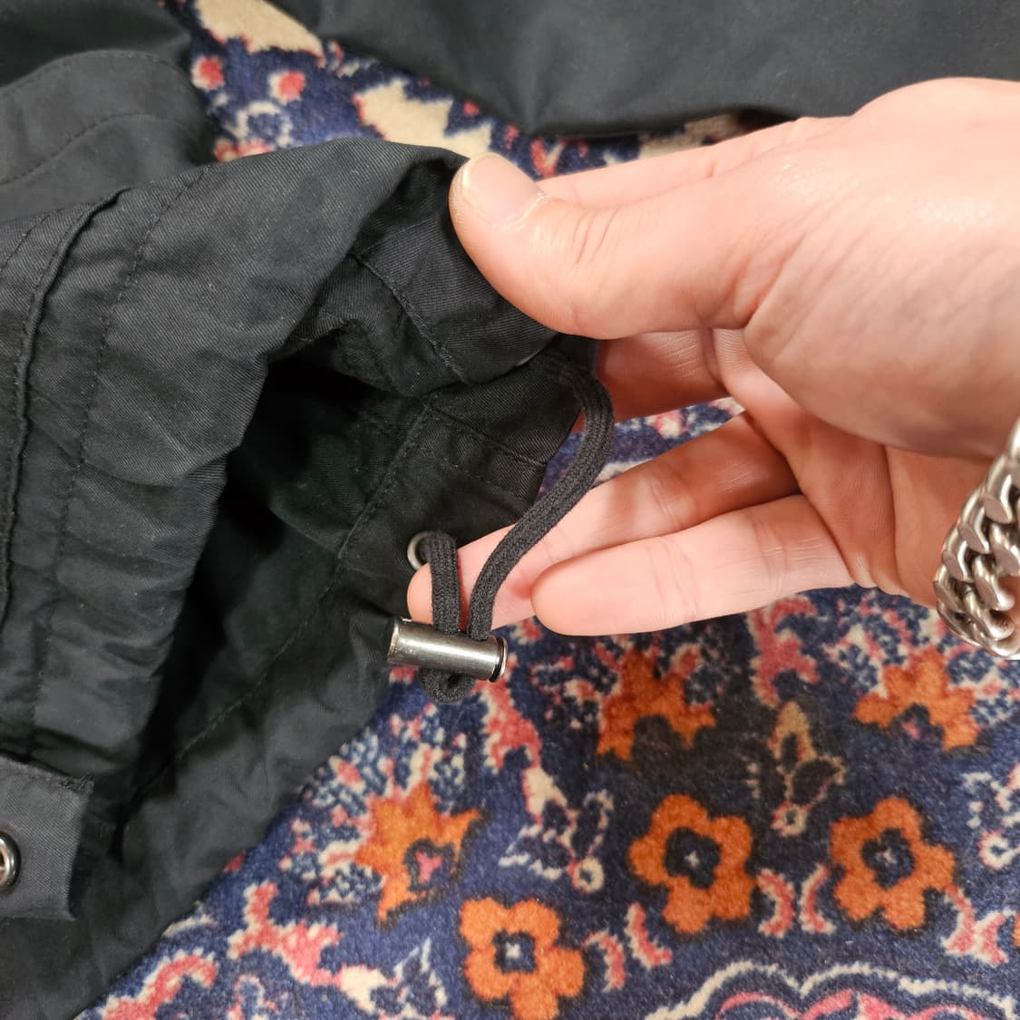 폴로랄프로렌 00's 아카이브 블랙 코튼 투웨이 후드 자켓  상품이미지7