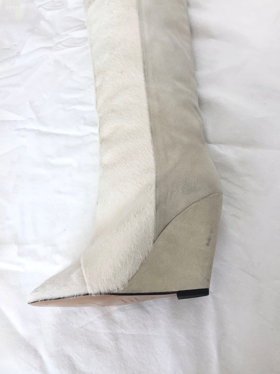 Rare Pony Hair Sheila Wedge Boots 상품이미지8