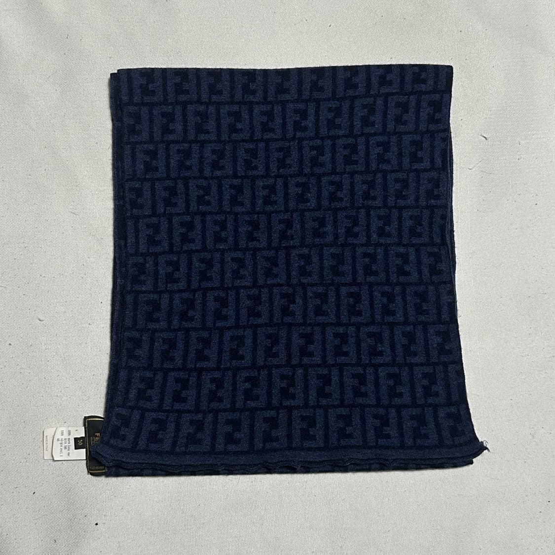 OS 펜디 FF 캐시미어 블랭킷 다크블루 머플러 상품이미지2