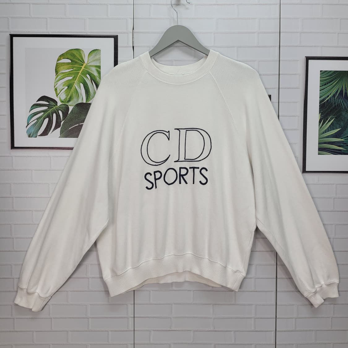 90s 크리스찬 디올 빅로고 맨투맨 긴팔 티셔츠 90사이즈 상품이미지1