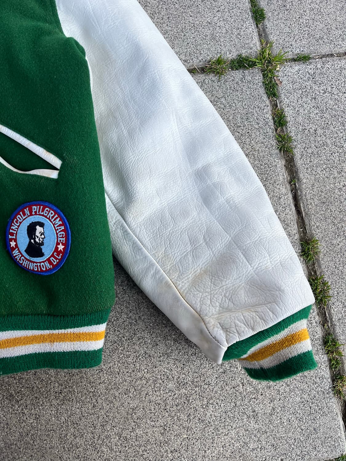 80s USA Butwin 빈티지 패치워크 바시티 자켓 상품이미지7