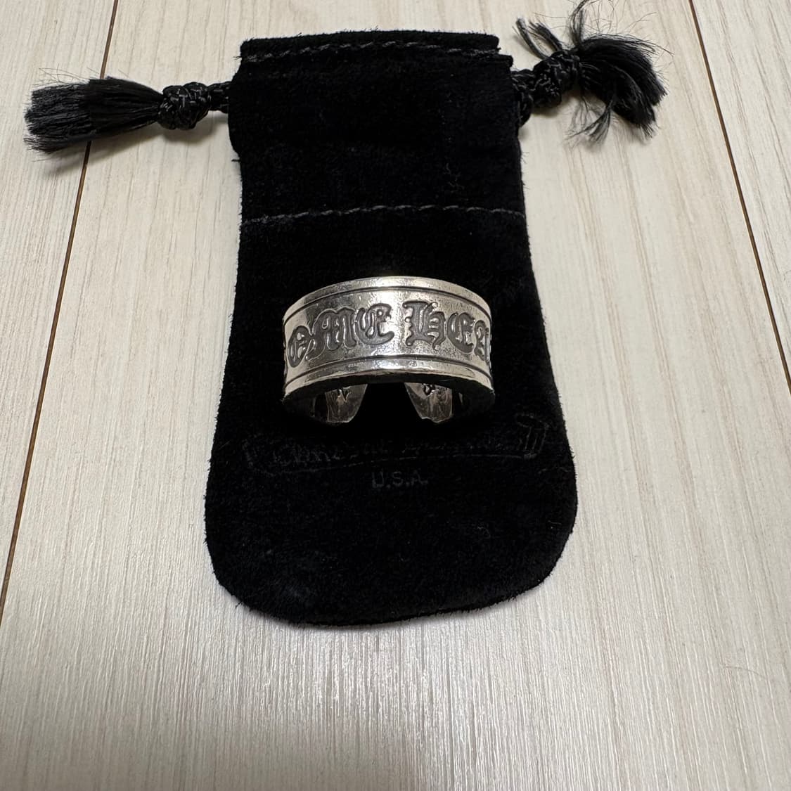 크롬하츠 스크롤라벨링 라지 us7.5 반지 상품이미지2