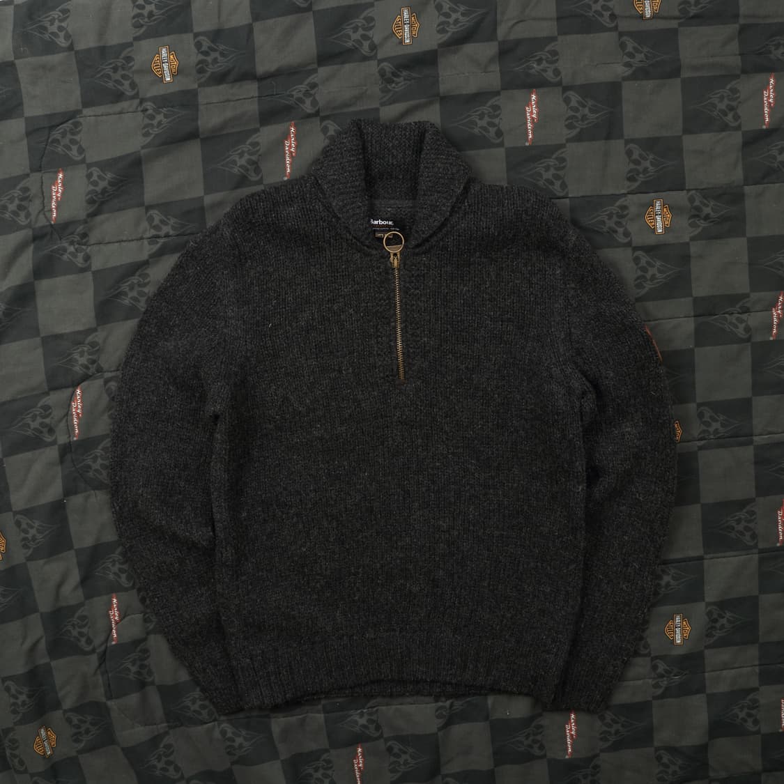 바버 하프 집업 니트 L B101 상품이미지1