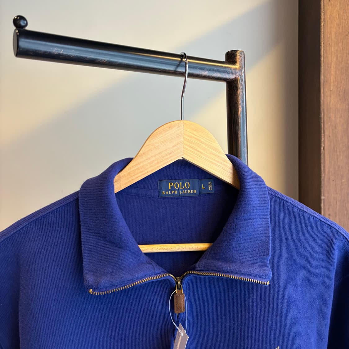 16350 - 폴로 랄프로렌 블루 반집업 니트 상품이미지5