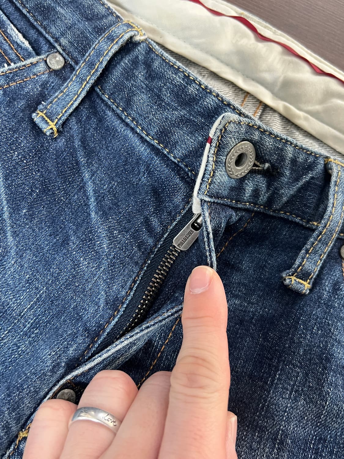 Factotum 팩토튬 젠더리스 나팔핏 부츠컷 데님 팬츠 상품이미지4