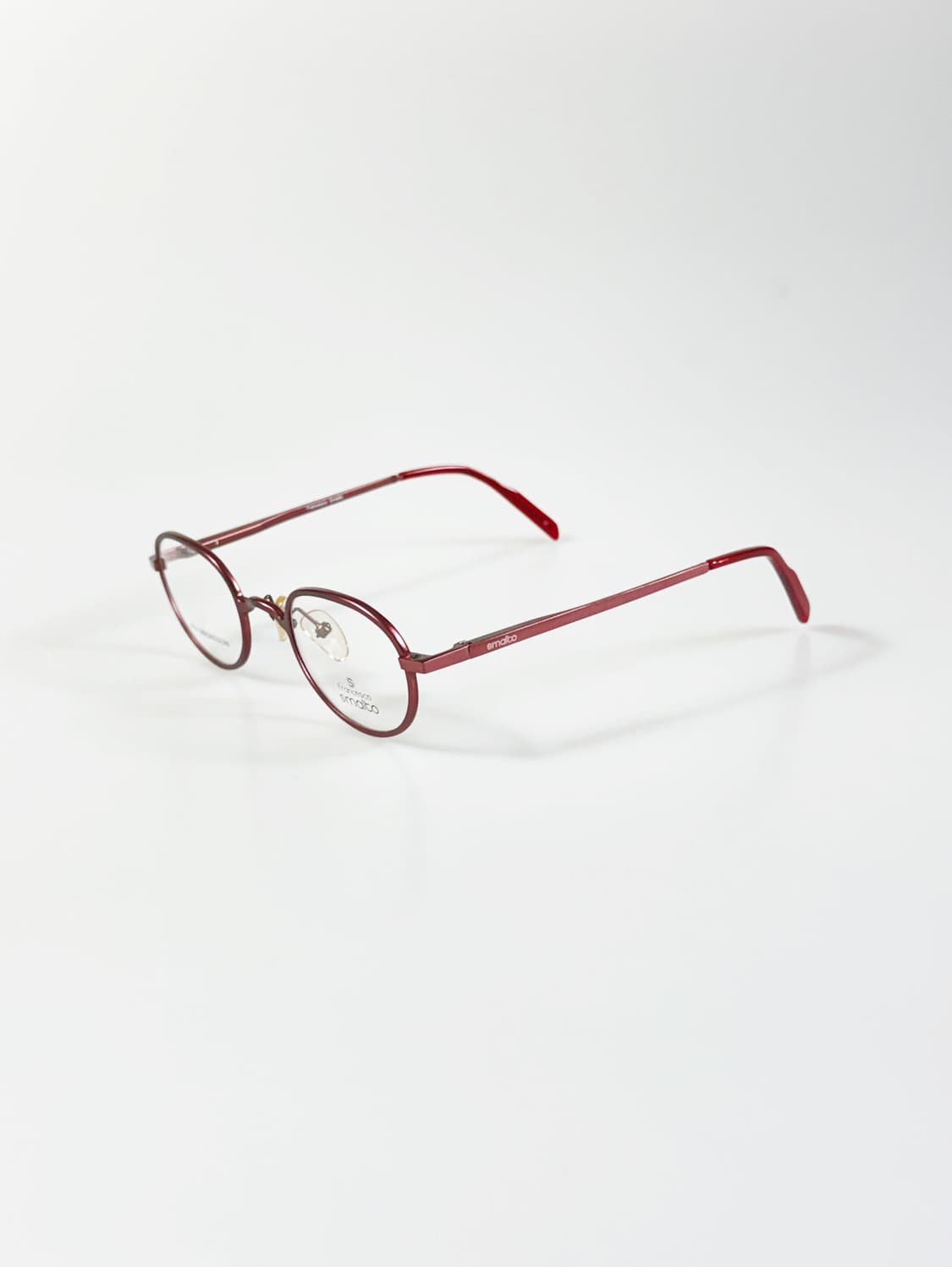 Francesco Smalto 버건디 레드 프레임 빈티지 안경 상품이미지3