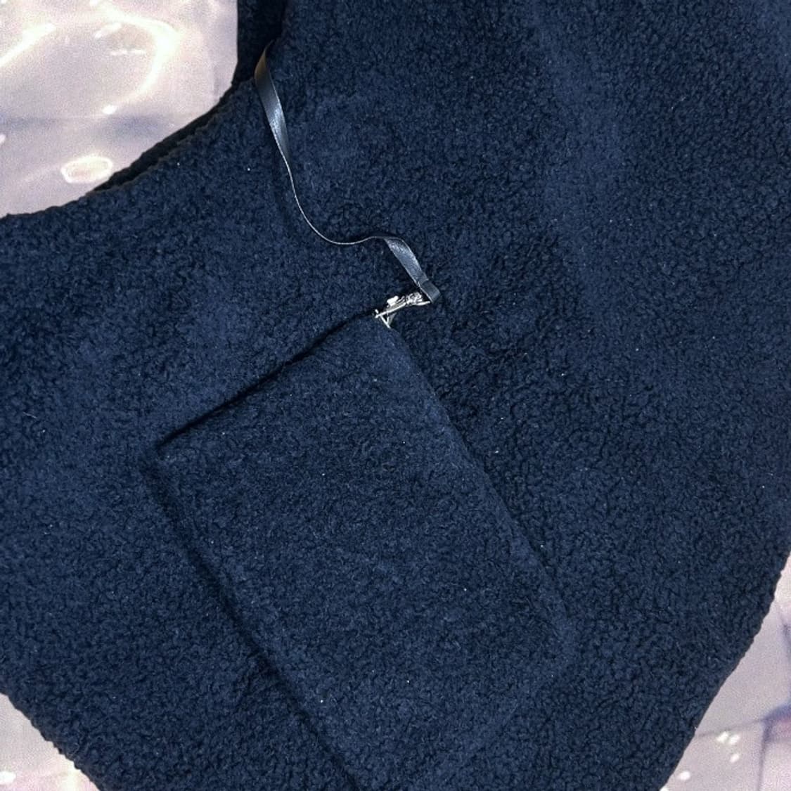 LFM 렉스핑거마르쉐 양털 라지 백 네이비  상품이미지2