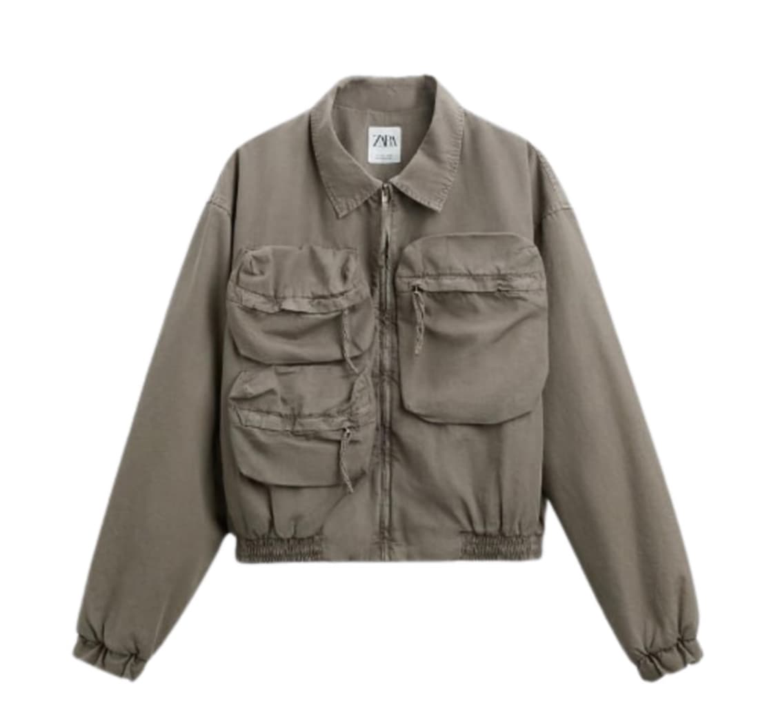 M 자라 카키 포켓 유틸리티 자켓 상품이미지2