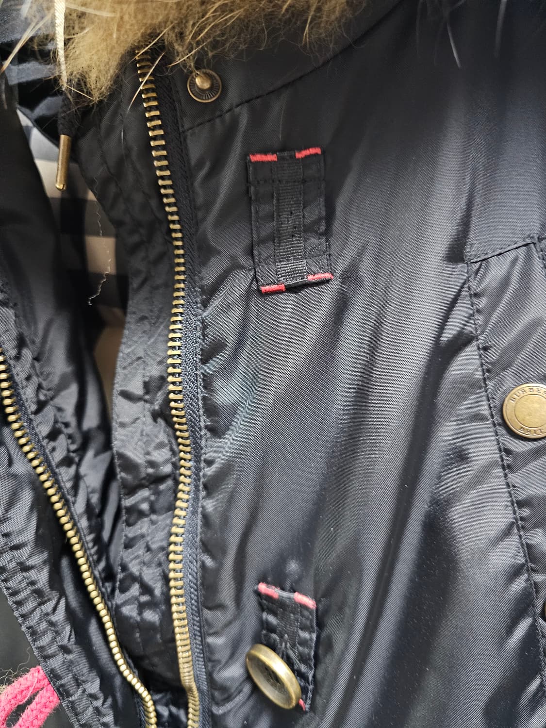 버버리 브릿 여성 라쿤퍼 구스다운패딩 L 상품이미지7