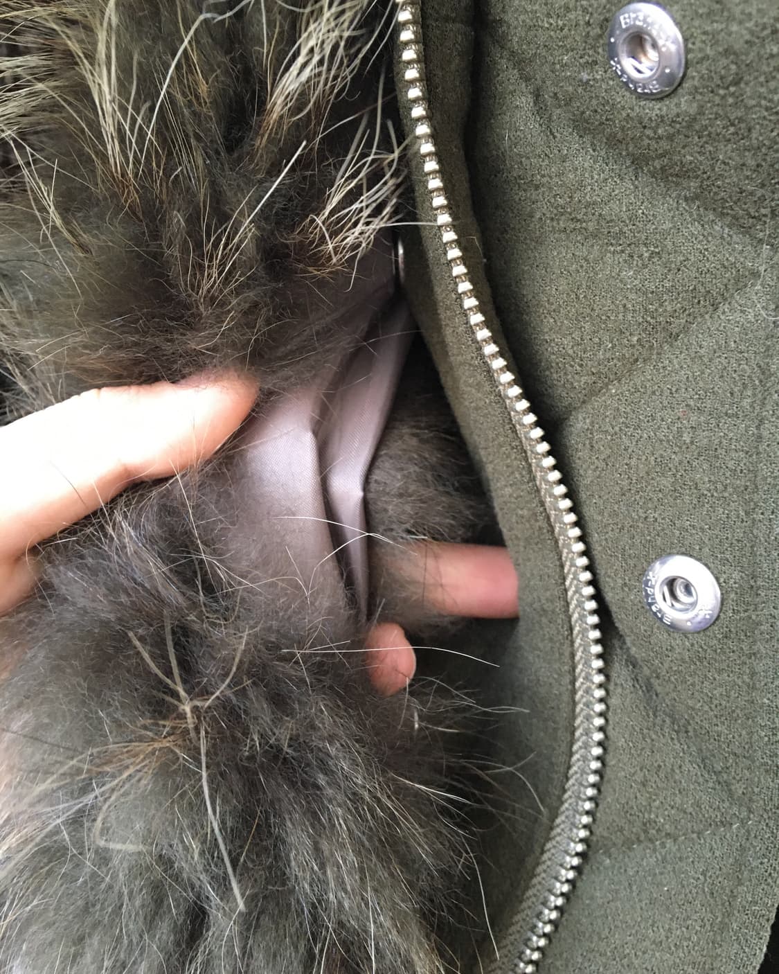 Fur point hood coat 상품이미지6