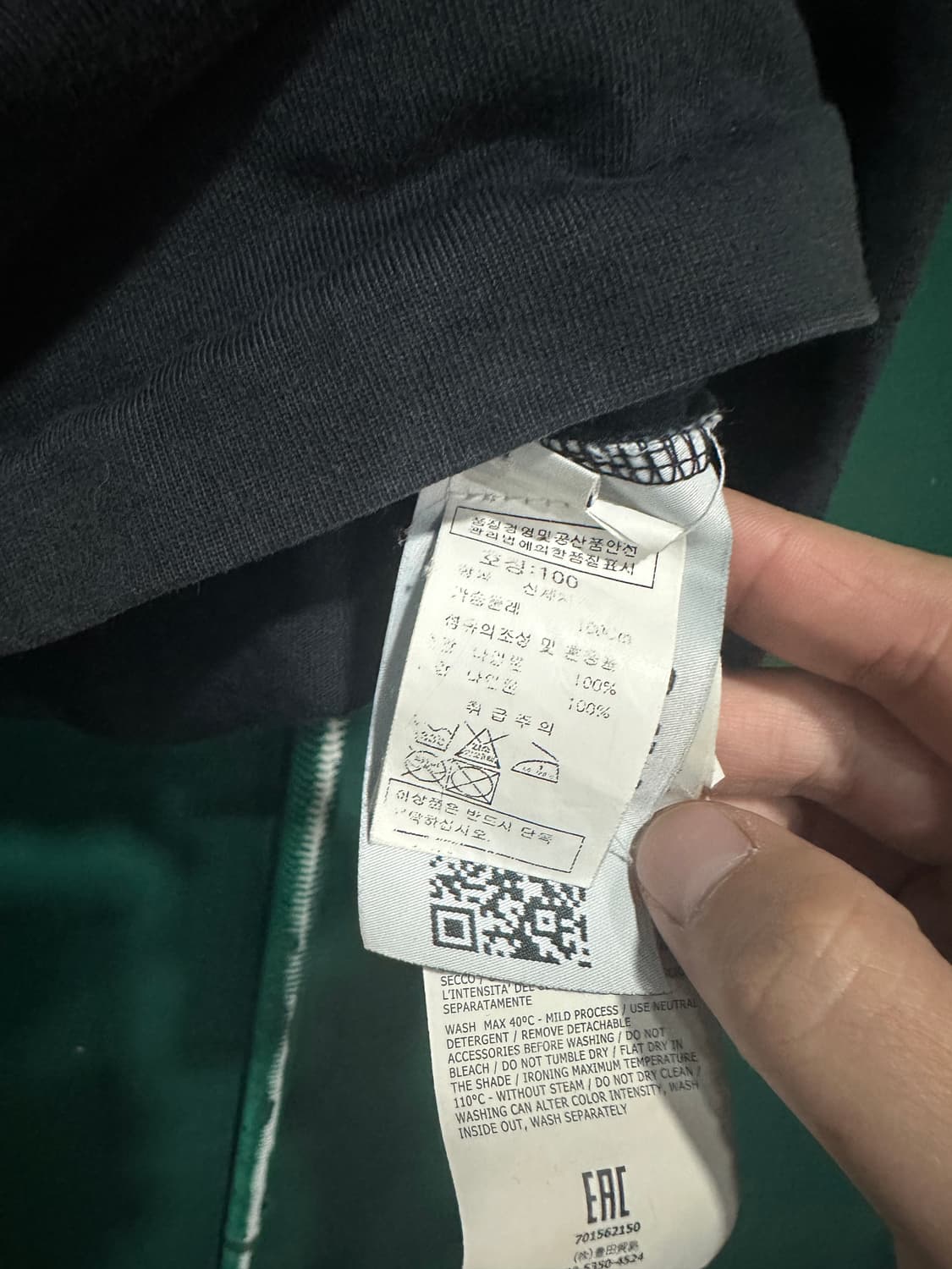 스톤아일랜드 매장판 롱슬리브 블랙 100사이즈 상품이미지5