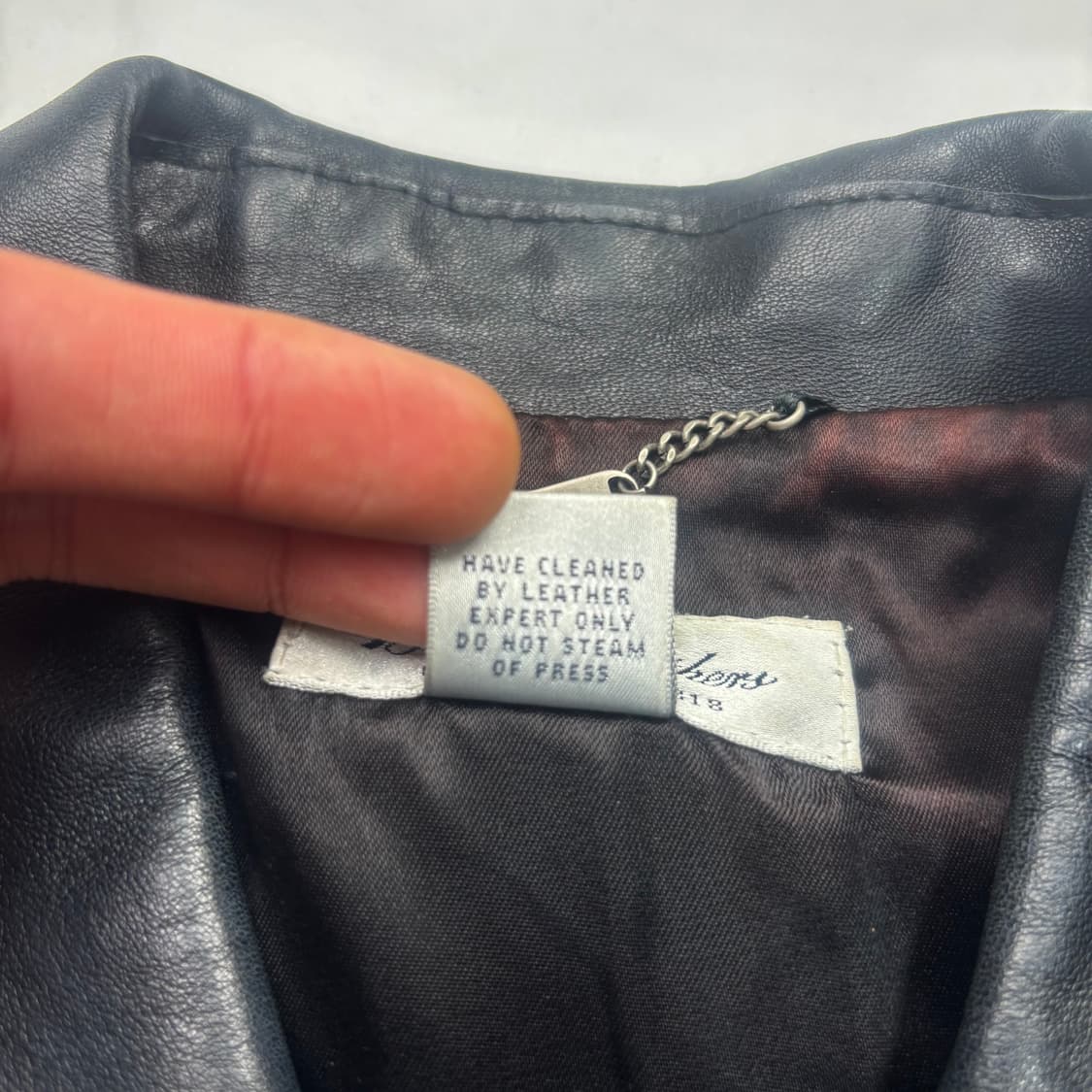 브룩스 브라더스 빈티지 블랙 레더 자켓 XS 상품이미지8