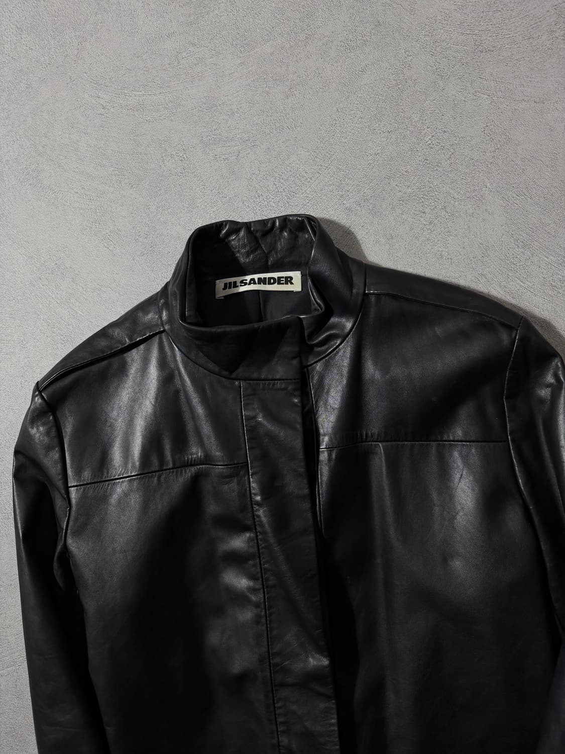 00’S 질샌더 히든버튼 레더자켓 상품이미지3