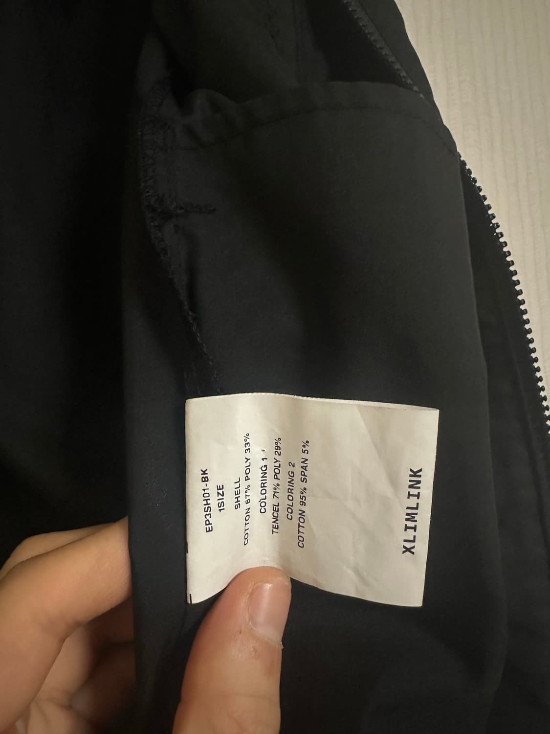 엑슬림 xlim ep.3 01 shirt black (1) 자켓 상품이미지3