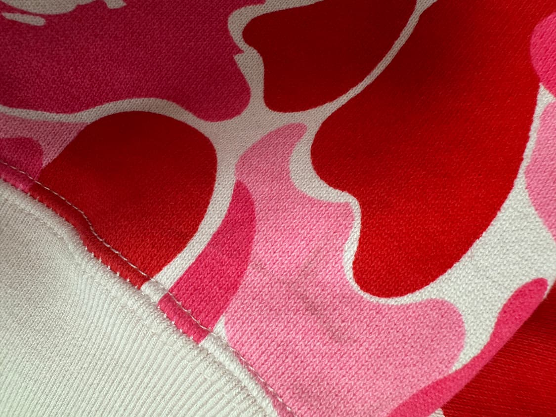 베이프 ABC 카모 세컨드 에이프 풀집 후드 집업 핑크 상품이미지6