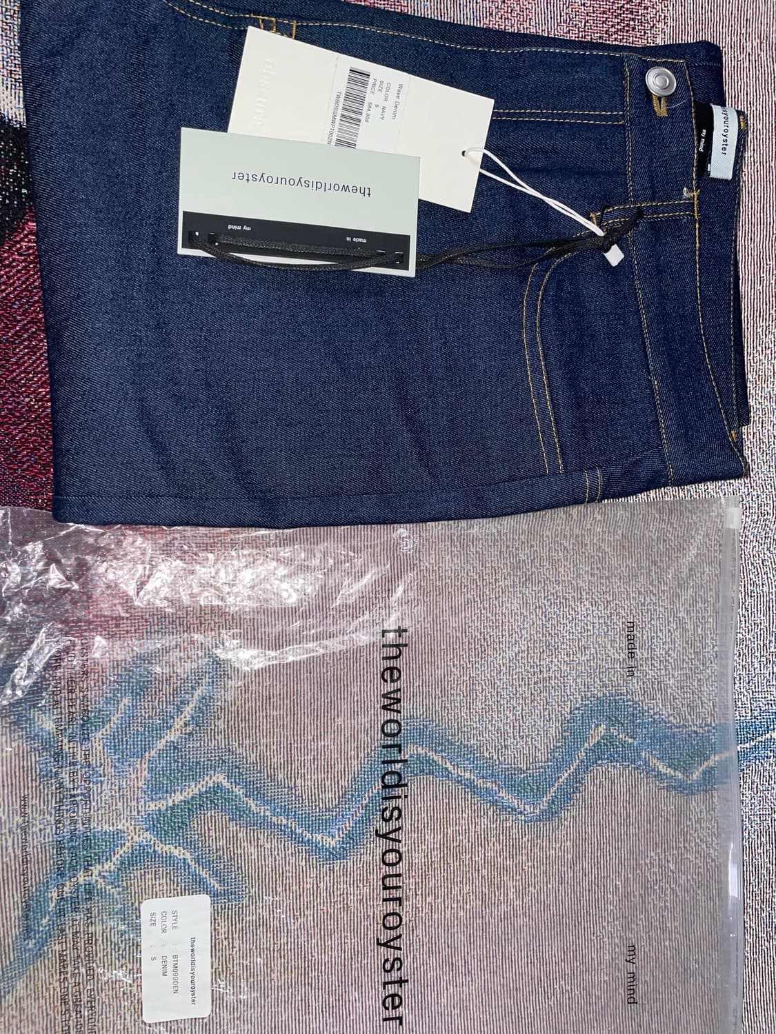 The world is your oyster wave denim-navy 상품이미지5