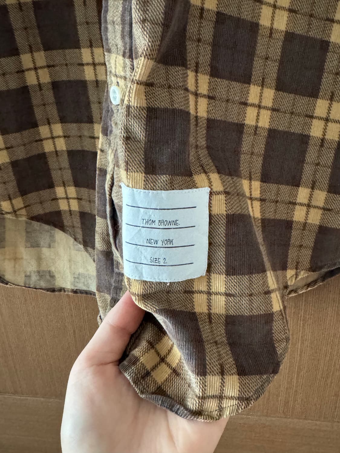 꼼데가르송 톰브라운 10꼬르소꼬모 체크 코듀로이 셔츠 (2) 상품이미지4