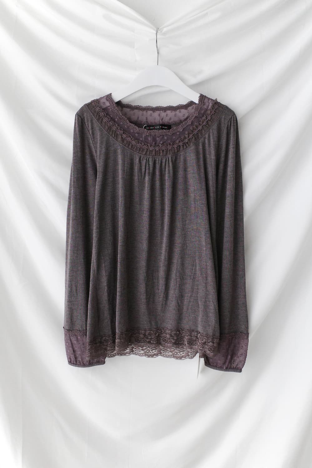 lace dot long sleeve 상품이미지1