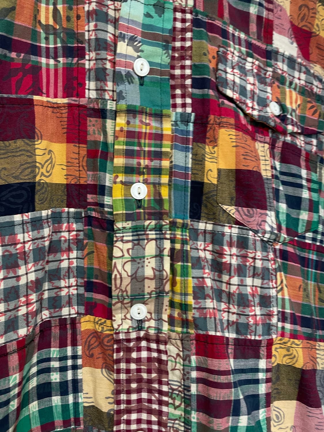 (L) 폴로 랄프로렌 플로랄 마드라스 패치워크 셔츠 상품이미지2