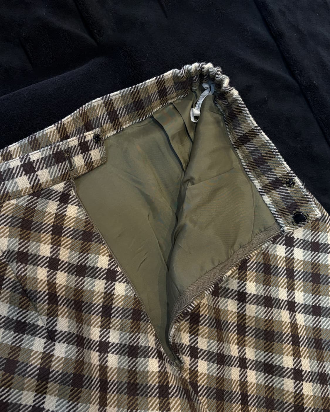 일본빈티지 체커 롱스커트  상품이미지7