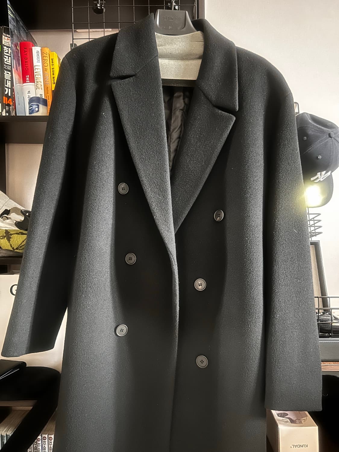 드로우핏 프리미어 퓨어 캐시미어 로브 더블 코트 상품이미지1
