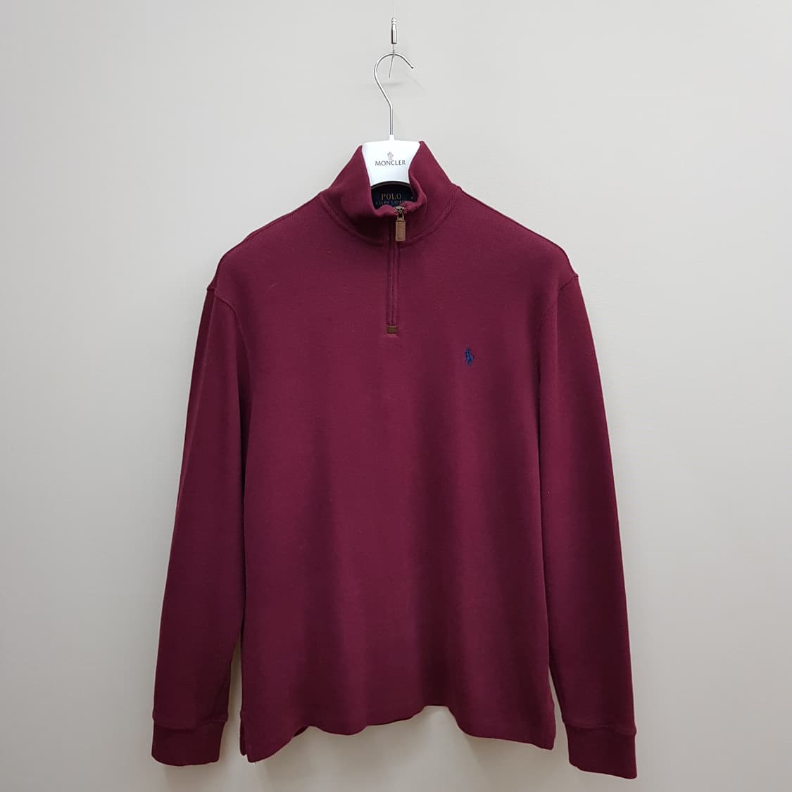 폴로 랄프로렌 코튼 하프집업 하이넥 니트 M사이즈 상품이미지1
