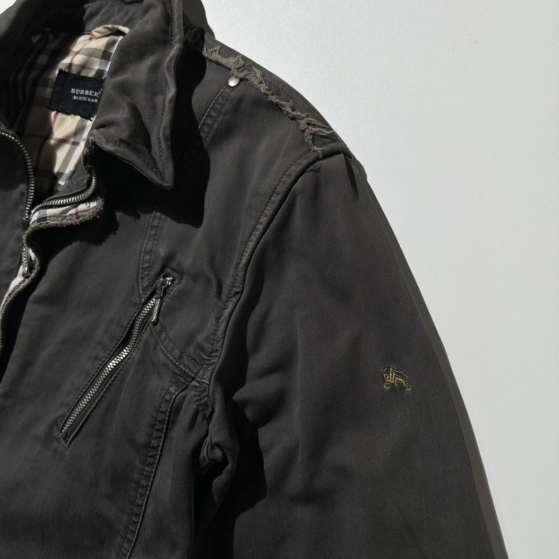 버버리 웨스턴 바이커 집업 셔츠 상품이미지5