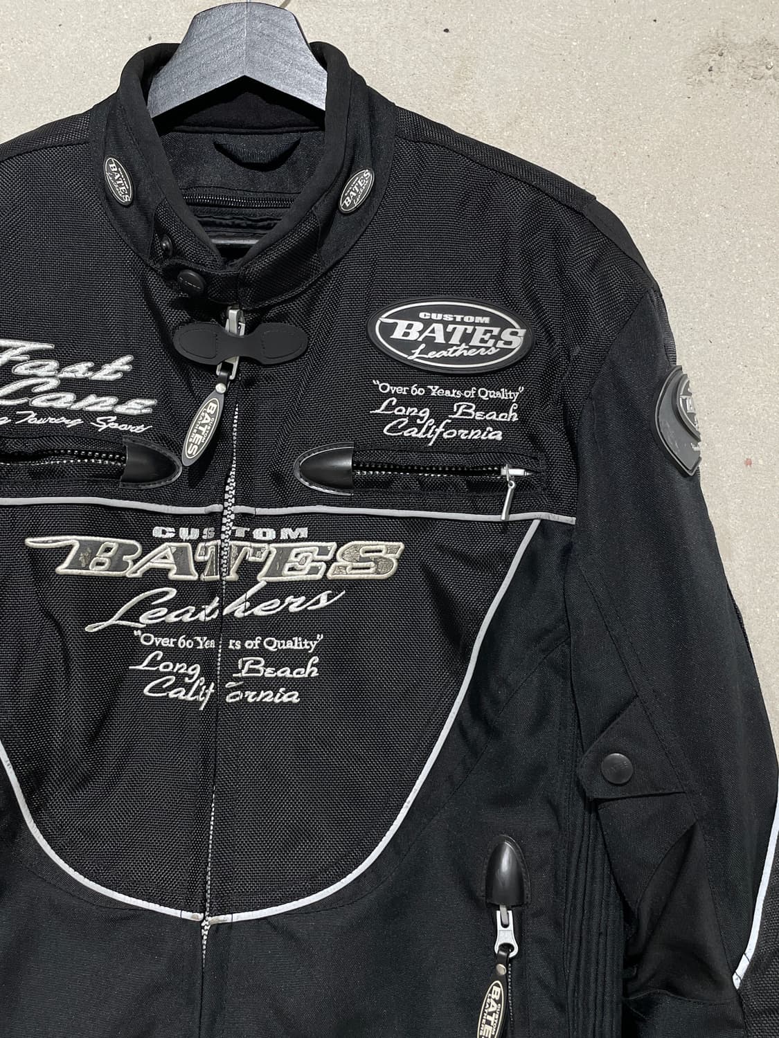 베이츠 블랙 모터사이클 레이싱 자켓 상품이미지3