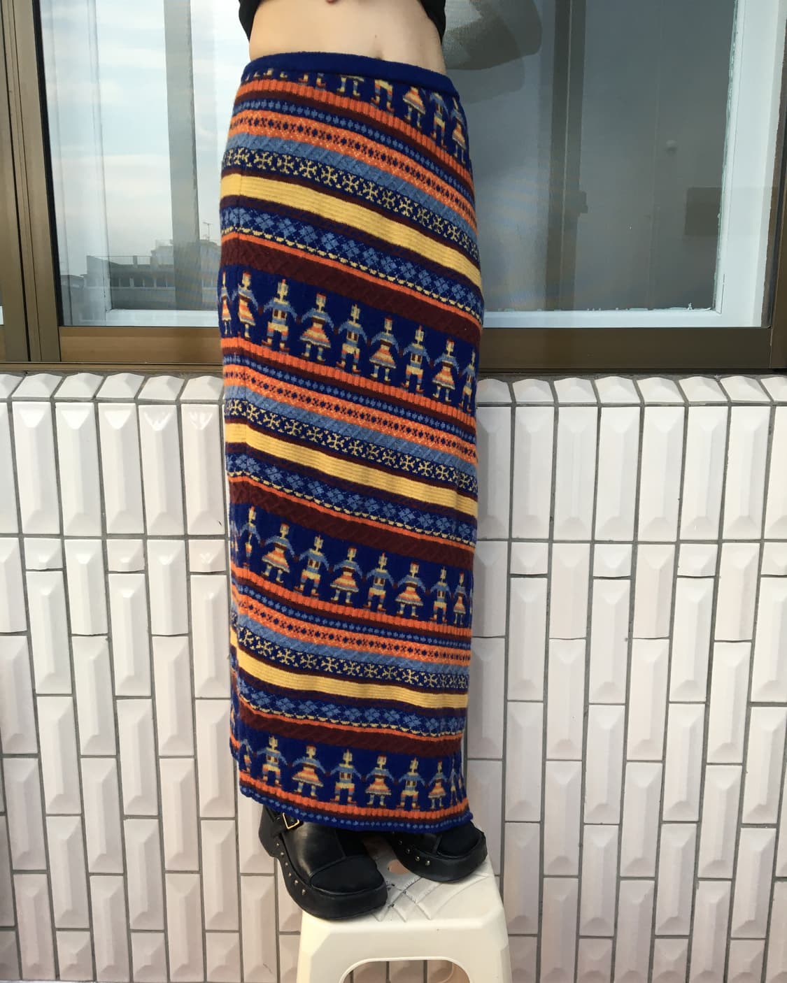 Hai nordic pattern knit skirt 상품이미지1