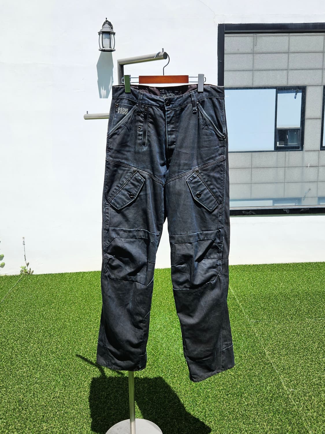 지스타 로우 코티드 바이커 데님 팬츠 상품이미지1