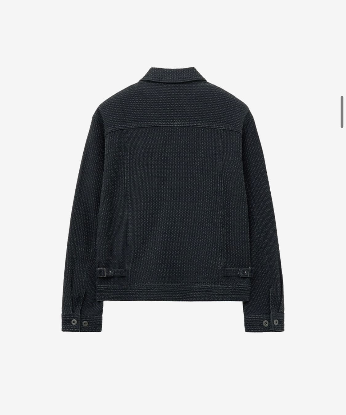 (새상품)(M) 인사일런스 스티치드 서페이스 자켓 BLACK 판매 상품이미지8