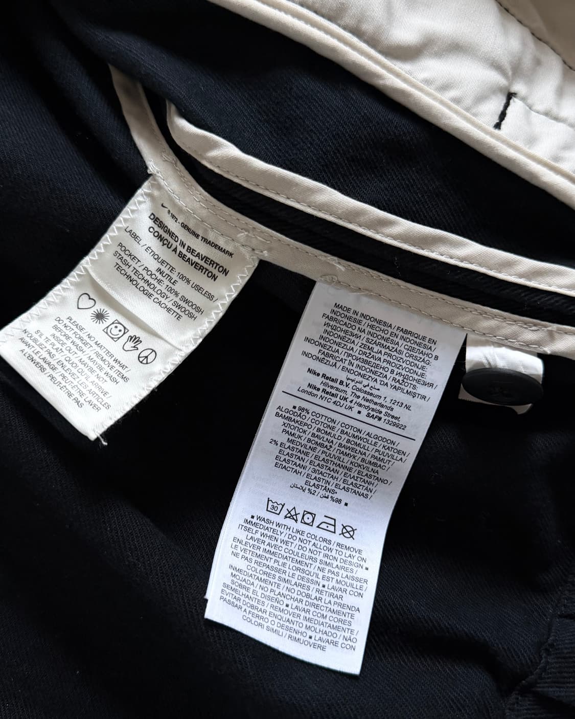 Nike 나이키 SB 스우시 블랙컬러 코튼 자켓 상품이미지9