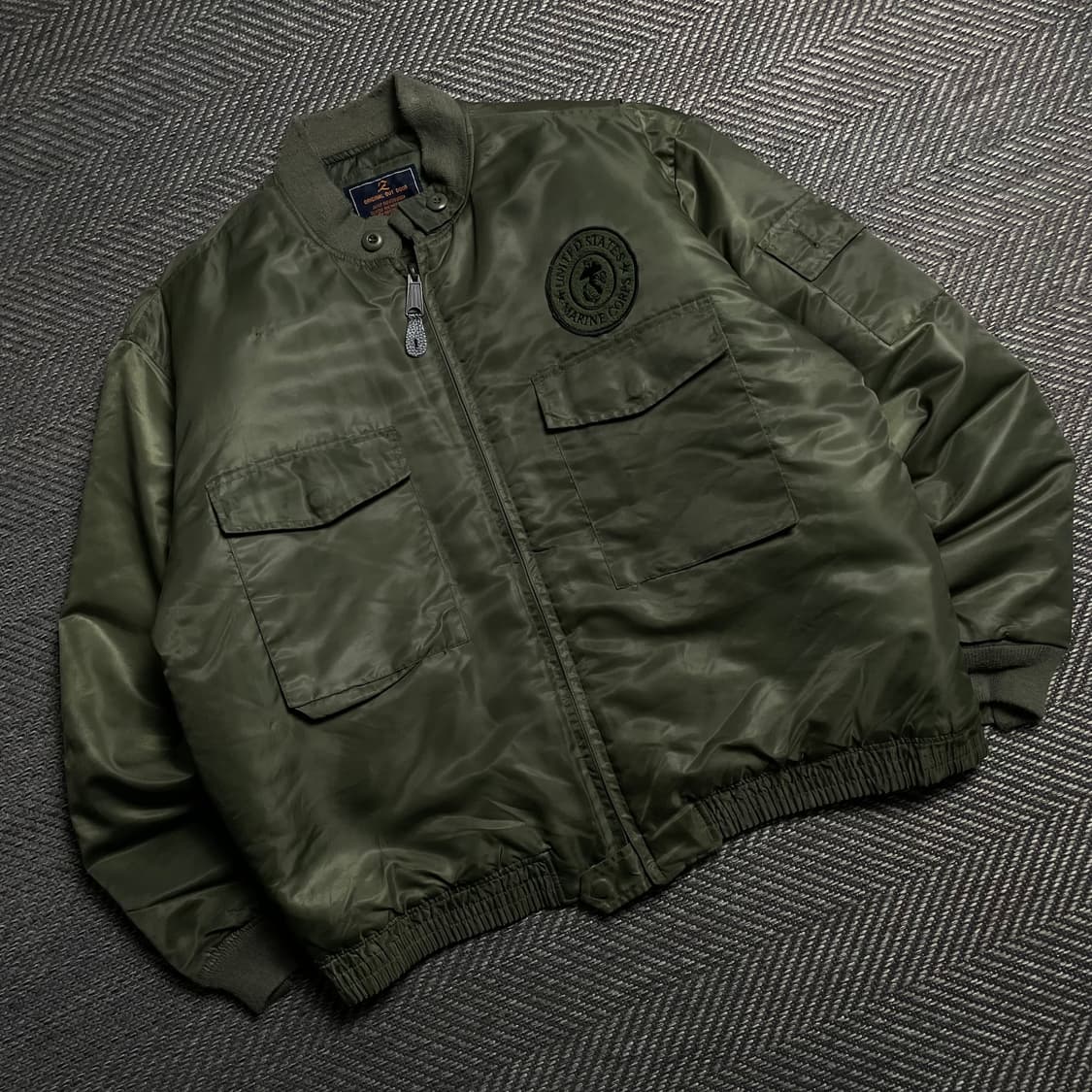 AHLENS U.S.A 펜타곤 밀리터리 항공 MA-1 자켓y 6170 상품이미지1