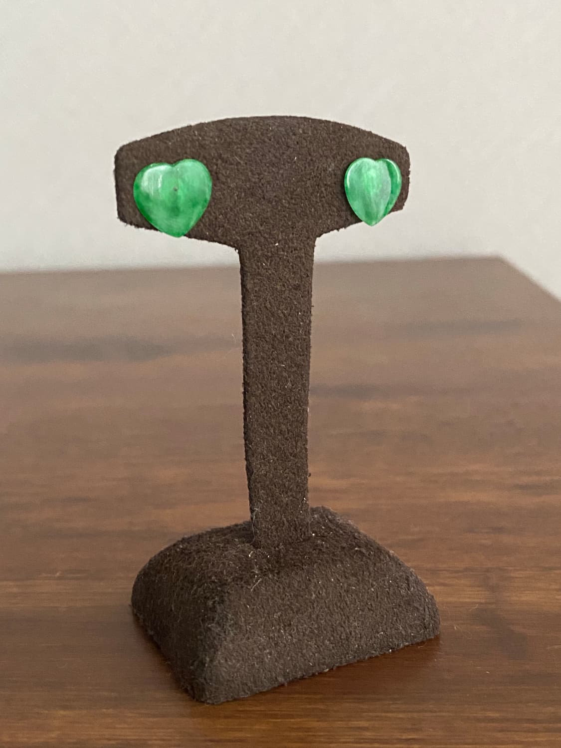 하트 모티브 천연 비취 귀걸이(925,새제품) 상품이미지7