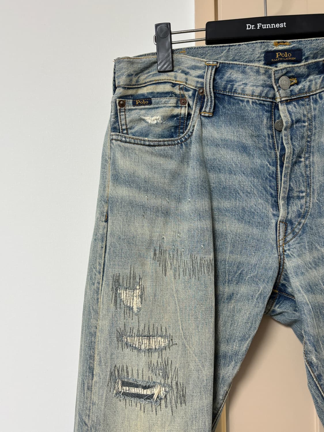 폴로 랄프로렌 데미지 청바지 34/32 상품이미지4