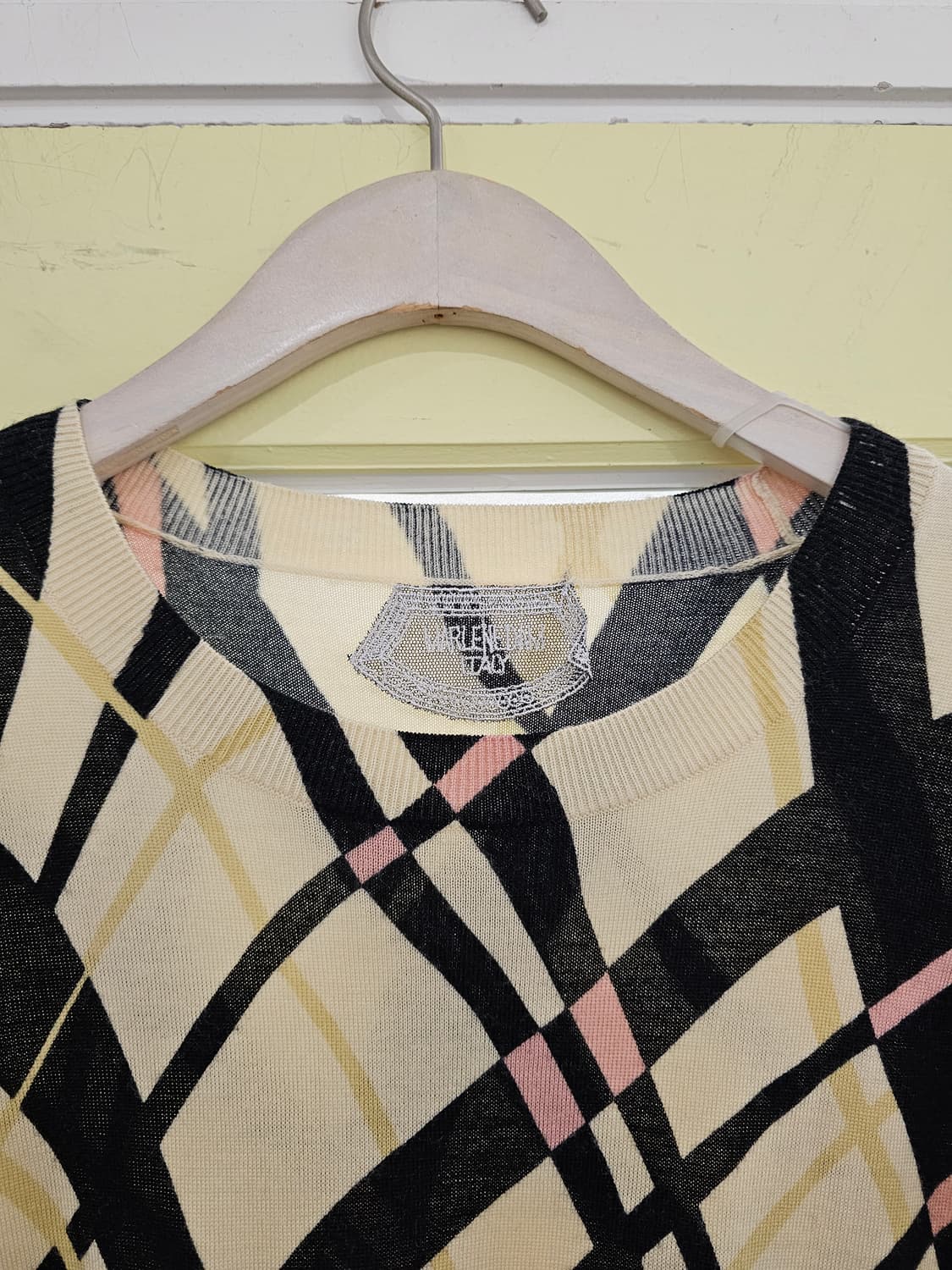 Italy Marlenedam 램스울 패턴 니트 상품이미지2