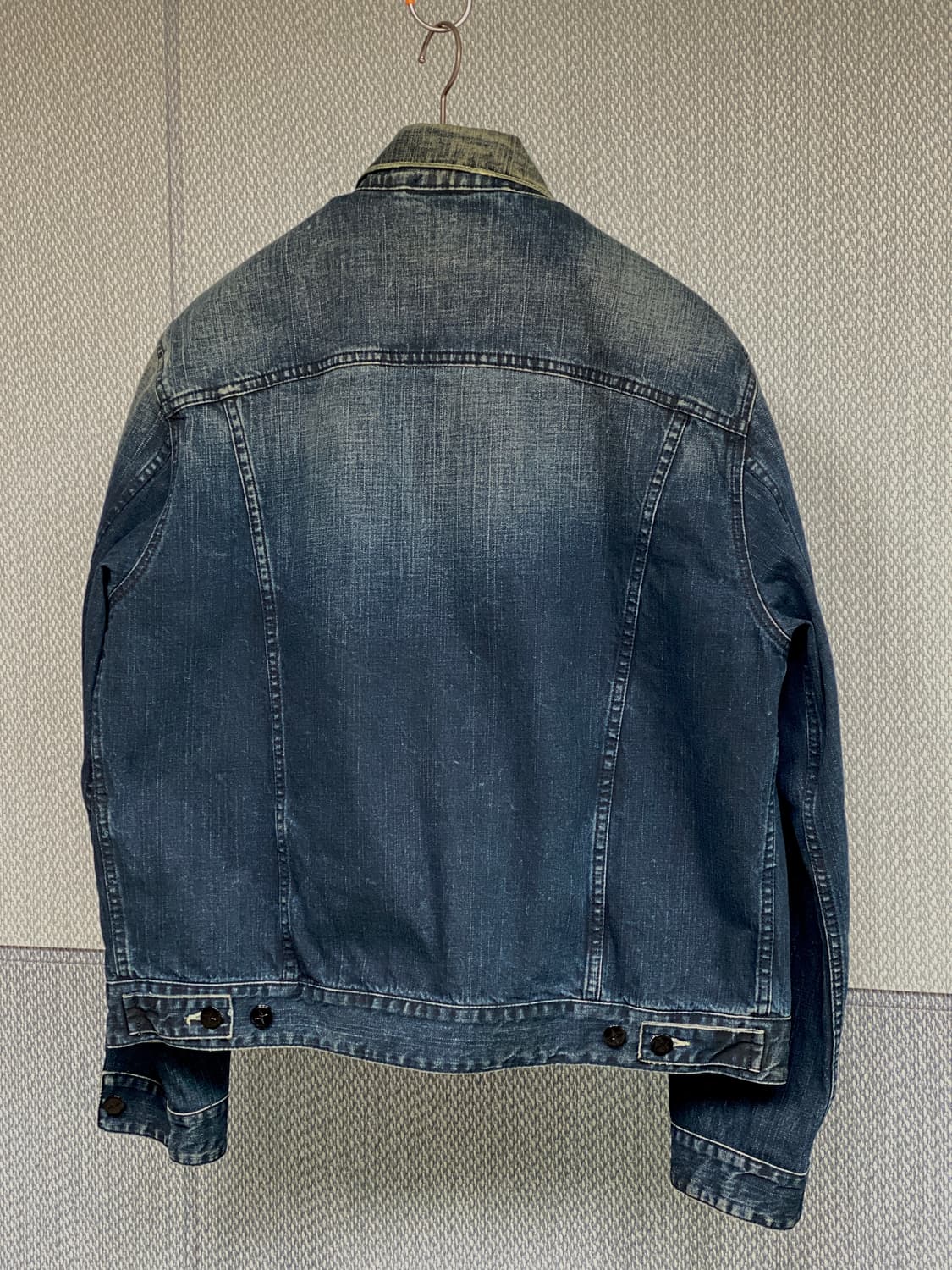 (특A급) 스톤아일랜드 정품 와펜 데님 청자켓 (조끼 탈부착) XL 상품이미지3