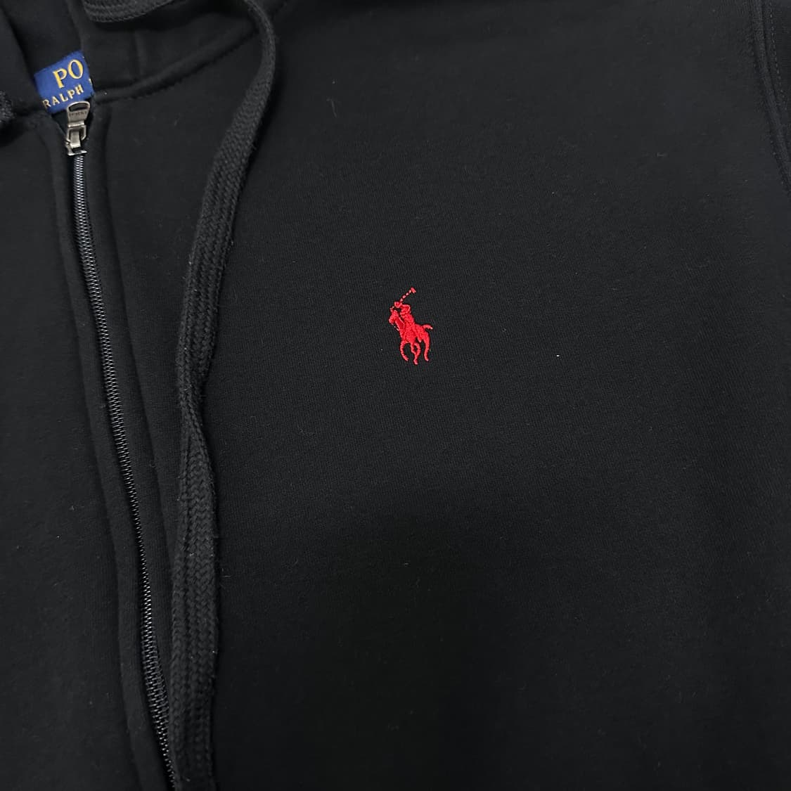 POLO 폴로 랄프로렌 기모 후드집업 매장판 블랙 L 상품이미지3