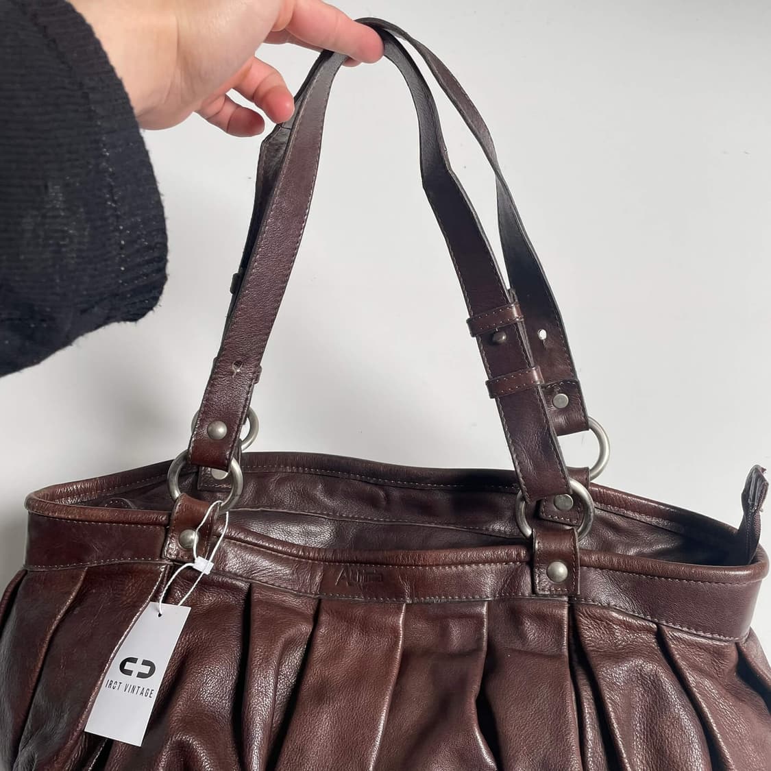 Alchimia 턱 디테일 빅백 (italy)   상품이미지3