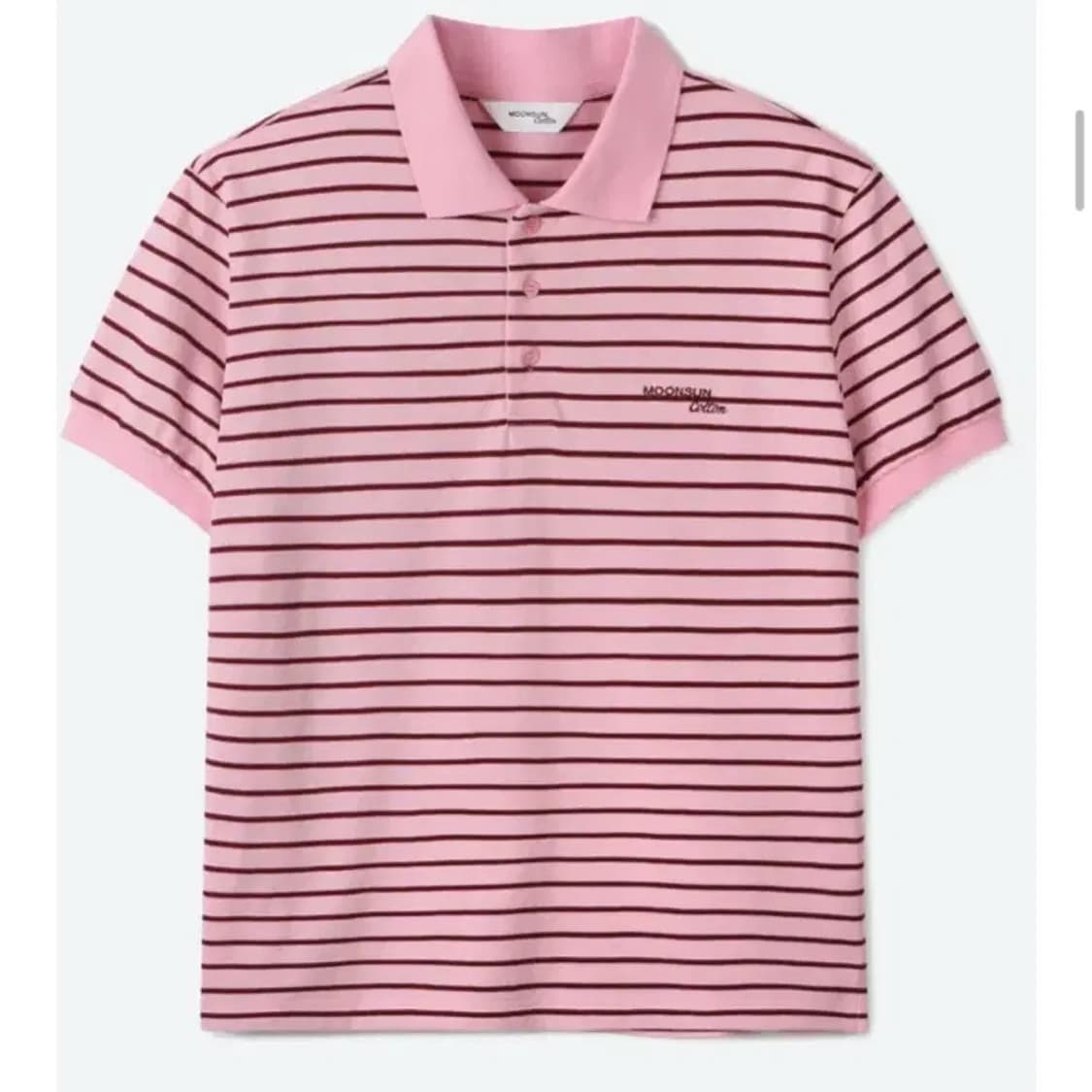 문선 MJ S2 stripe pk half shit pink 상품이미지1
