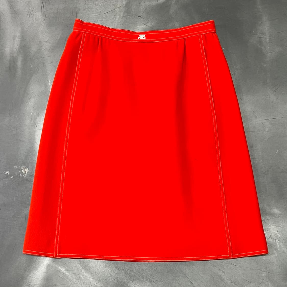  꾸레쥬 레드 울 셋업 +명품 감정서 y14937 상품이미지5