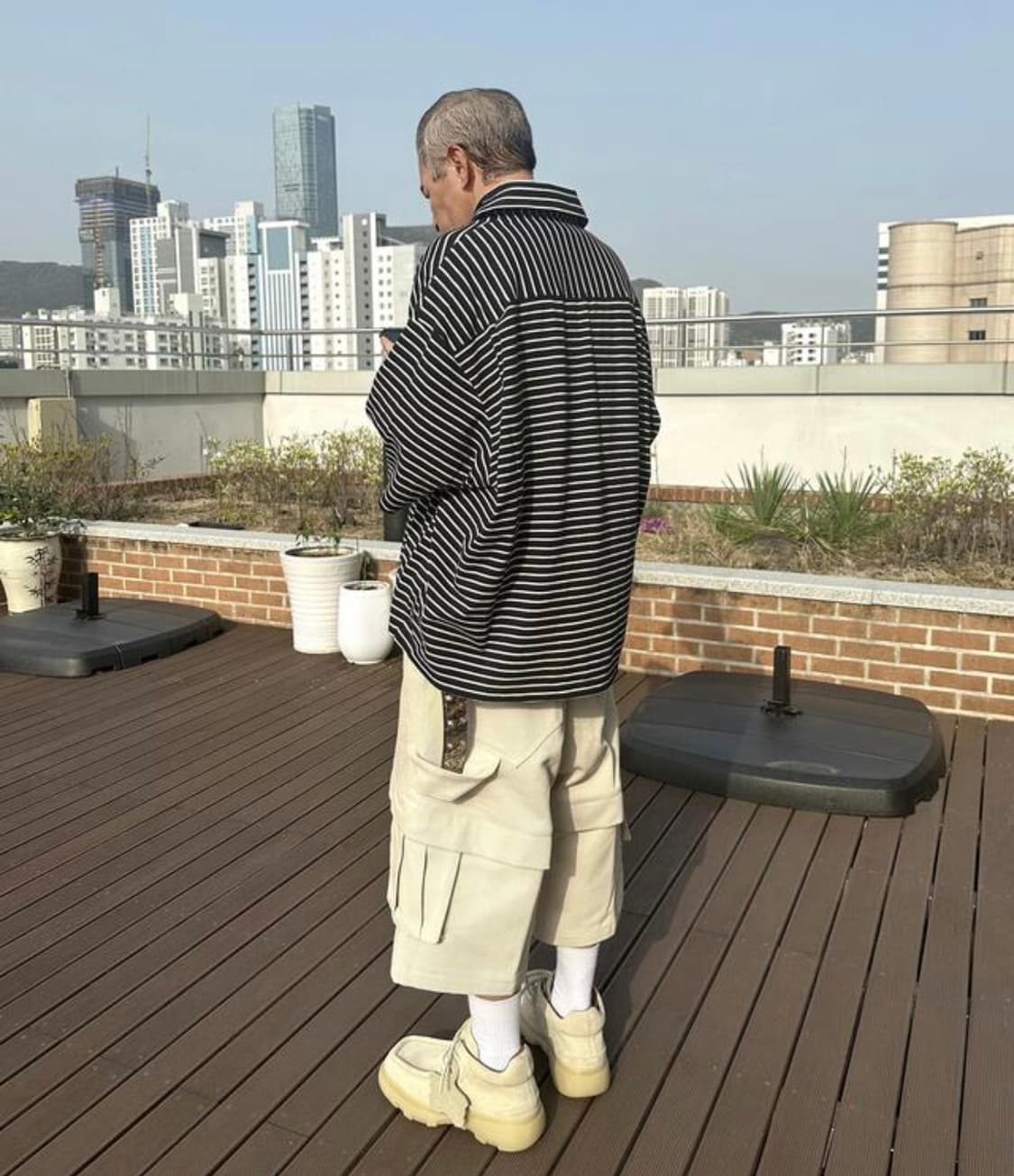 카미엔 타이탄 버뮤다 팬츠 반바지 라이트 베이지 상품이미지3