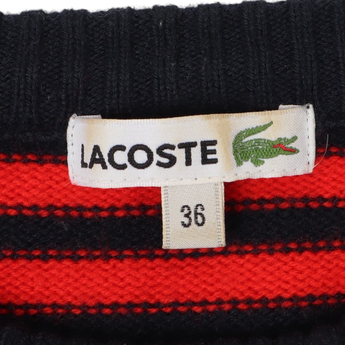 라코스테 레드 스트라이프 울 니트 상품이미지8