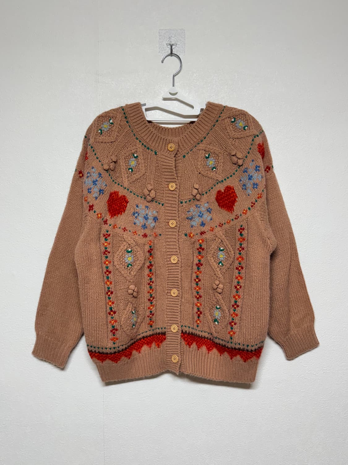 일본빈티지 자수 가디건  상품이미지1