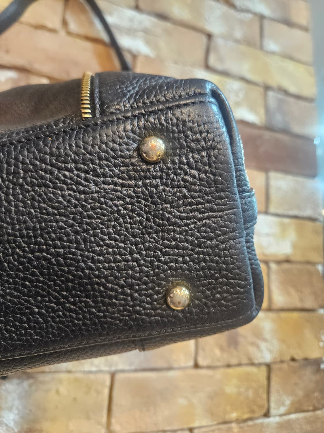 닥스 블랙 가죽 DD로고 숄더백 상품이미지4