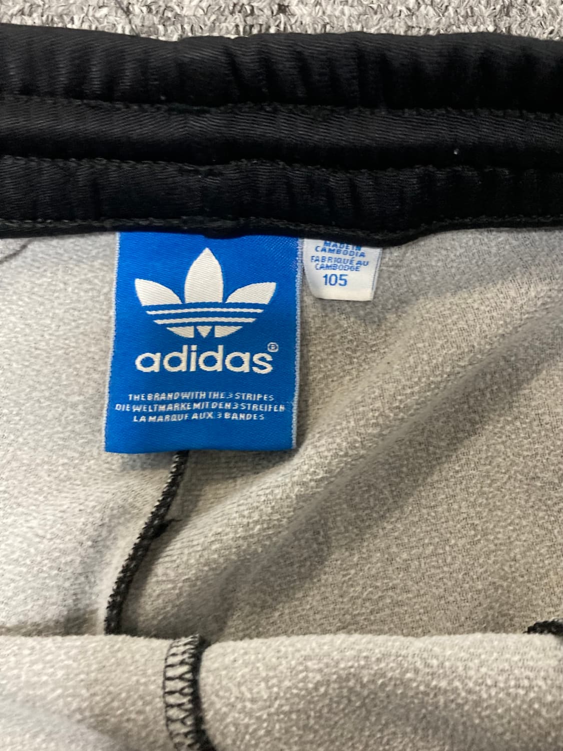 아디다스 삼선 트레이닝 팬츠 블랙 105 상품이미지4