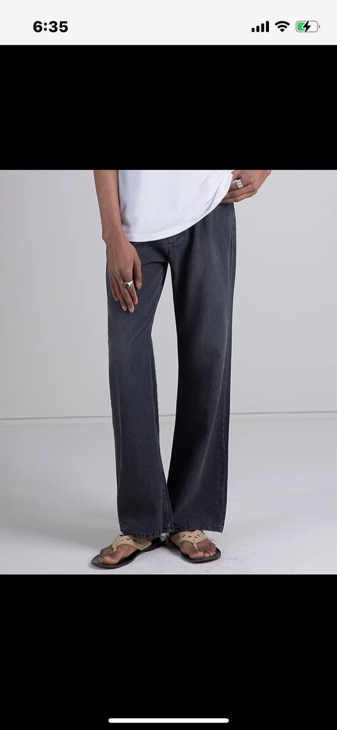 스트라이크 블랙 부츠컷 진 상품이미지1